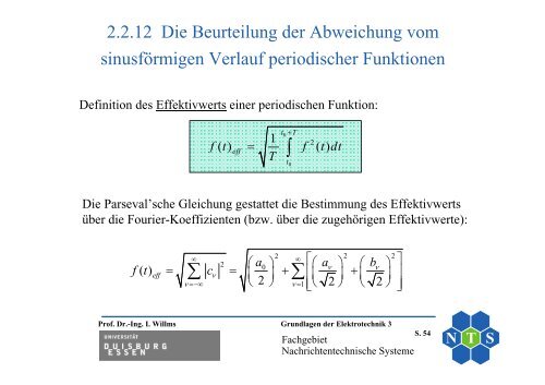 Grundlagen der Elektrotechnik 3 - Nachrichtentechnische Systeme ...