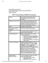 Download this lesson - Middle East Studies Center