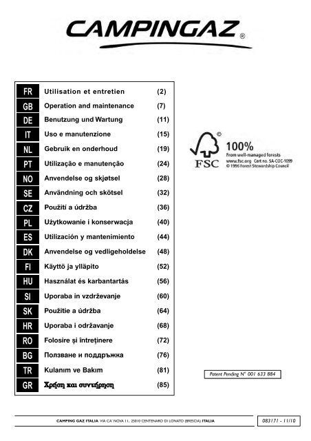 Nos modèles de bouteilles de gaz butane et propane pour les pro.