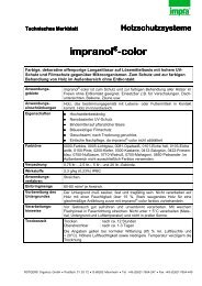 Technisches Merkblatt - FarbenWelt Wimmer