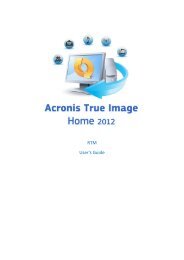 Acronis True Image Home 2012