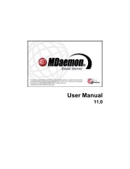 MDaemon Email Server 11.0 - User Manual