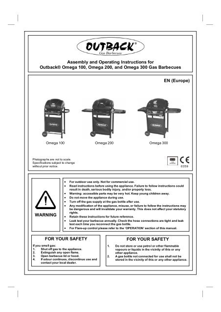 Manual - BBQ Grills, Gas Grills Singapore