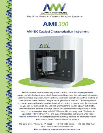 AMI 300 - Altamira Instruments, Inc.