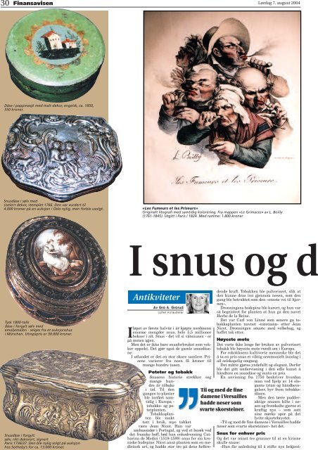 Snus og Dus - Loftet Antikviteter