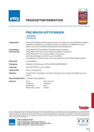 technisches Datenblatt - Pnz-Produkte GmbH