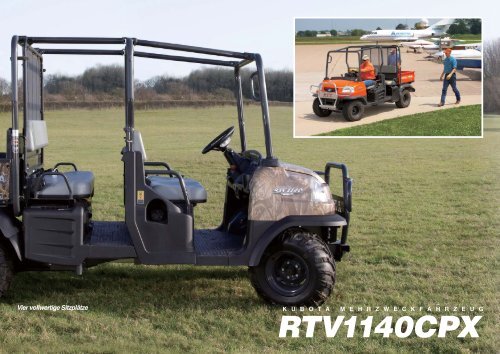 Kubota Mehrzweck Transportfahrzeug RTV1140