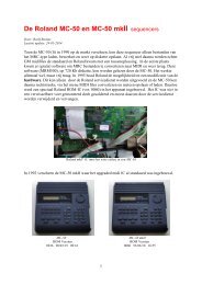 De Roland MC-50 en MC-50 mkII sequencers - Daisy Belle
