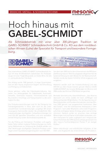 Gabel-Schmidt Schmiedetechnik - Fluctus IT GmbH