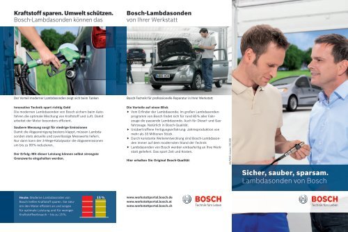 Sicher, Sauber, Sparsam (PDF | 0,8 MB) - Bosch Lambdasonde
