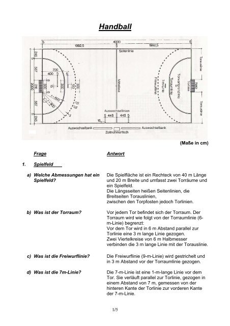 Handball - Mittelschule Untermeitingen