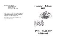 Jungschar â Zeltlager 2007 27.08. â 07.09.2007 in ... - CVJM Neureut