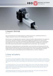 Linearer Antrieb Linear actuators