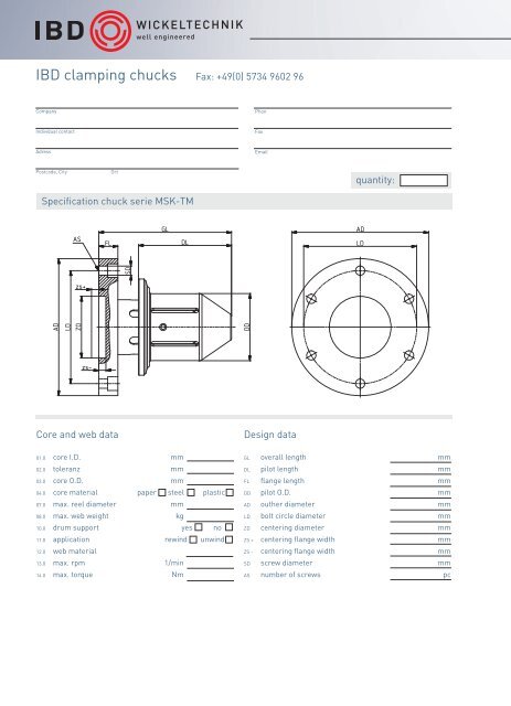 Pneumatische Expansionsspannwellen Pneumatic expanding shaft