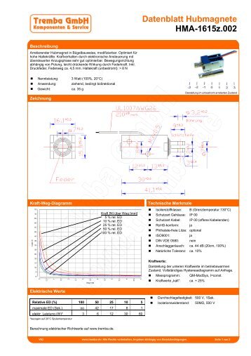 Datenblatt Hubmagnete HMA-1615z.002