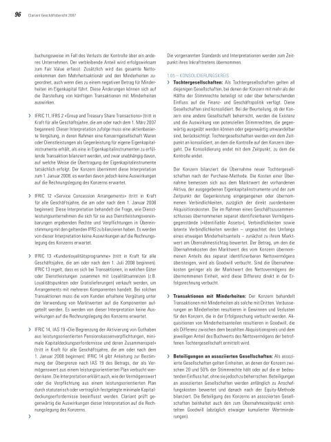 Clariant Geschäftsbericht 2007