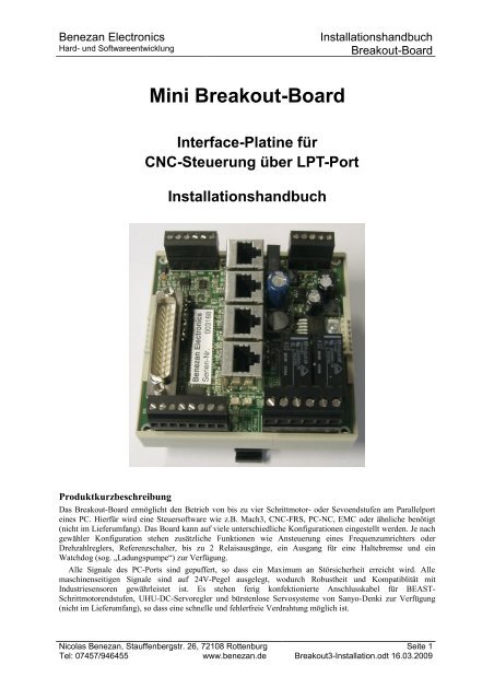 Mini Breakout-Board - Mikrocontroller.net