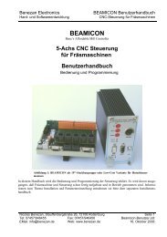 BEAMICON Benutzerhandbuch - Benezan Electronics