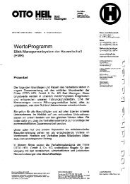 Werteprogramm Bad Kissingen - OTTO HEIL GmbH & Co.KG
