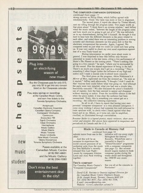 Volume 4 Issue 3 - November 1998