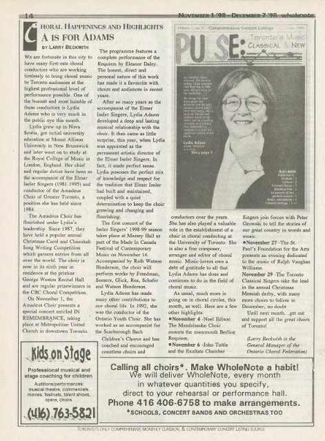 Volume 4 Issue 3 - November 1998