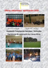 Oferta sponsorska KTS-K - GOSRiT Luzino