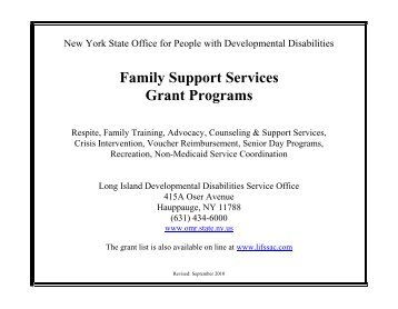 the Family Support Grant List - Hewlett-Woodmere Public Schools