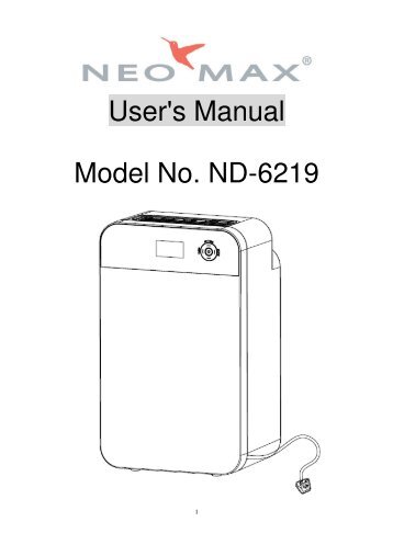 User's Manual Model No. ND-6219