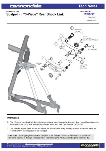 â3-Pieceâ Rear Shock Link - lesrouleuxdewailly