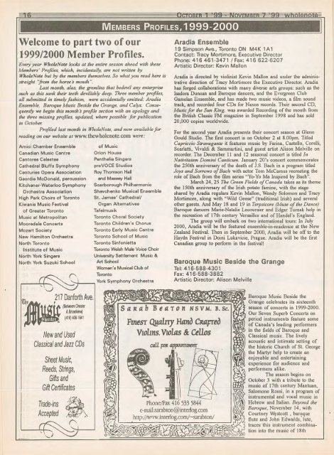 Volume 5 Issue 2 - October 1999