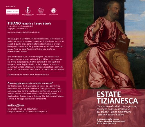 ESTATE TIZIANESCA - Fondazione Centro Studi Tiziano e Cadore