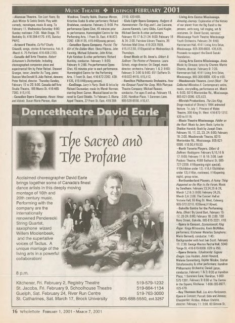 Volume 6 Issue 5 - February 2001