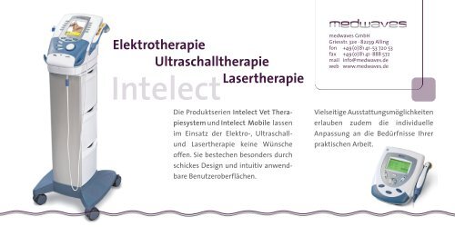Intelect Vet Therapiesystem - medwaves GmbH