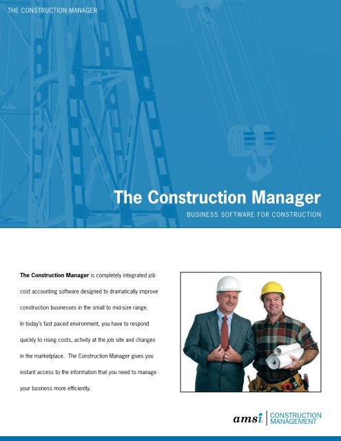 The Construction Manager - Amsi.com