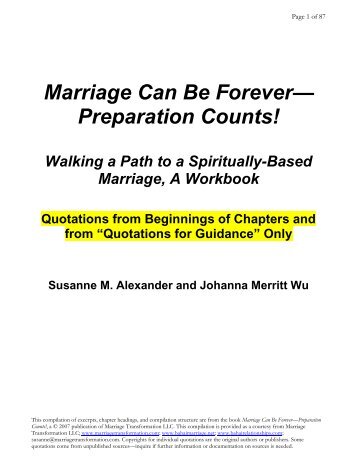 Marriage Can Be Foreverâ Preparation Counts! - Baha'i Faith ...