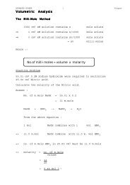 Volumetric and Gravimetric Analysis - Iandalgleish.co.uk