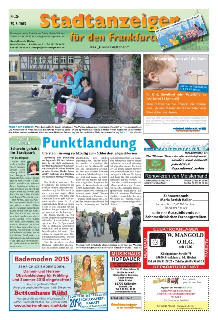 Stadtanzeiger für den Frankfurter Westen