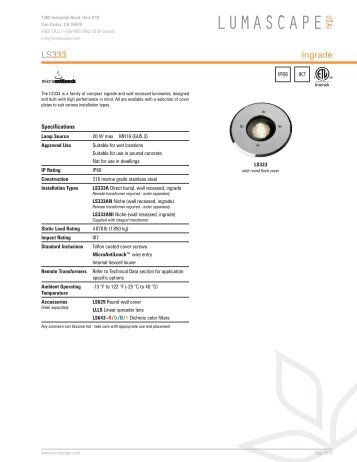 Ingrade LS333 - Lumascape