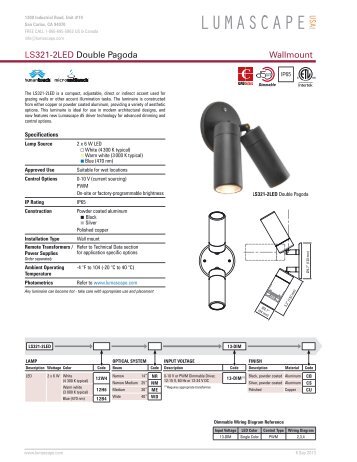 Wallmount LS321-2LED Double Pagoda - Lumascape