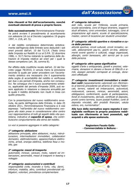 dall'Associazione - AMSI Associazione Italiana Maestri di Sci ...