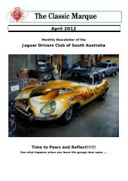 The Classic Marque - Jaguar Drivers Club of South Australia