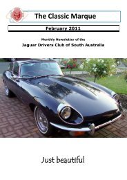 The Classic Marque Just beautiful - Jaguar Drivers Club of South ...