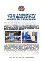 ispo 2010, presentazione nuova divisa nazionale maestri sci e ...