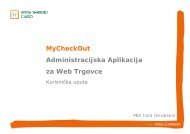 MyCheckOut Administracijska Aplikacija za Web Trgovce - PBZ Card