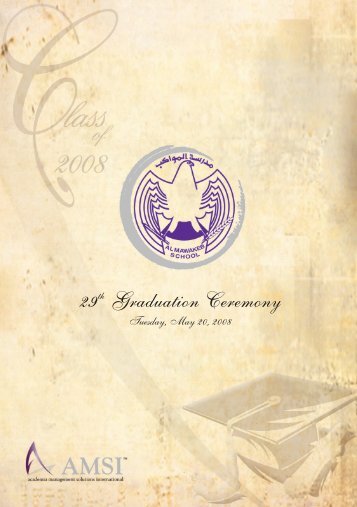 grad booklet 08.qxp - Al Mawakeb School