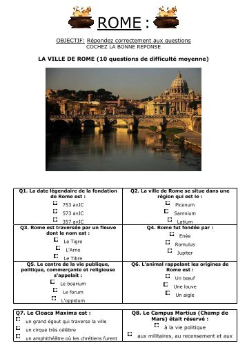 Questionnaire gÃ©nÃ©ral