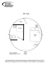 Sample Floor Plans for 16 - Pacific Yurts