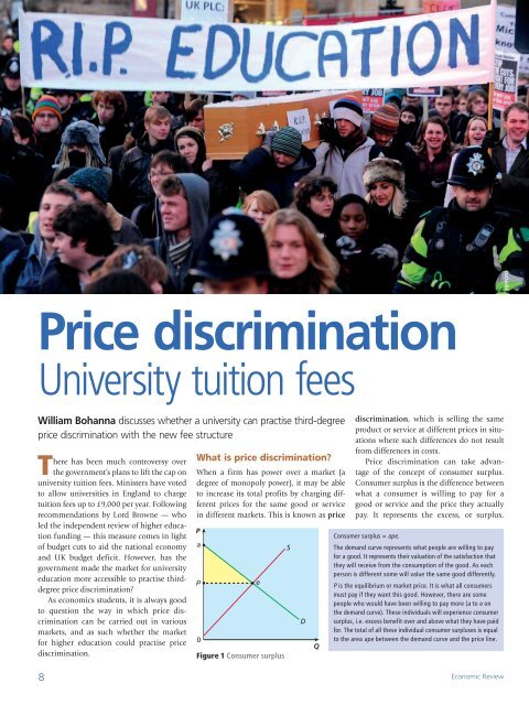 Price discrimination - Magazines - philipallan.co.uk