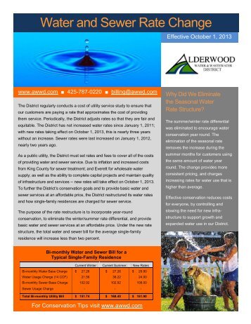 Water and Sewer Rate Change - Alderwood Water & Wastewater ...