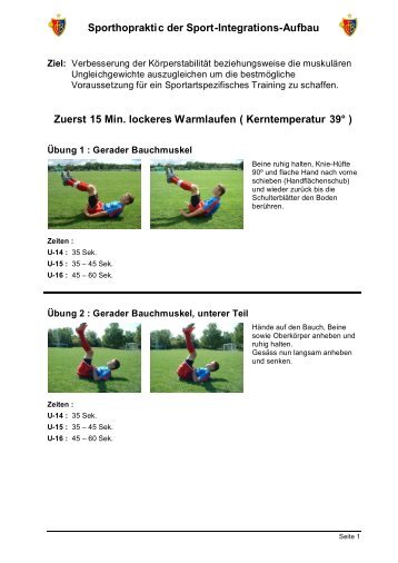 Sporthopraktic der Sport-Integrations-Aufbau Zuerst ... - FC Solothurn